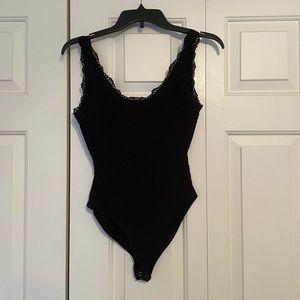Forever 21 Black Lace Tank Top Bodysuit